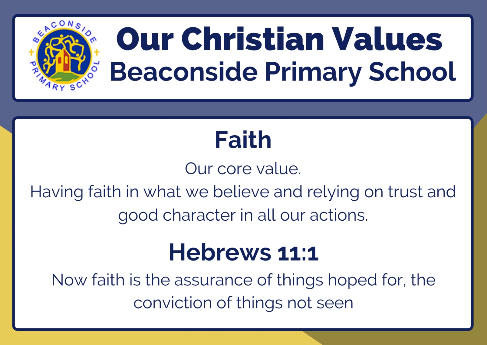 Beaconside CofE Primary School - Vision & Values